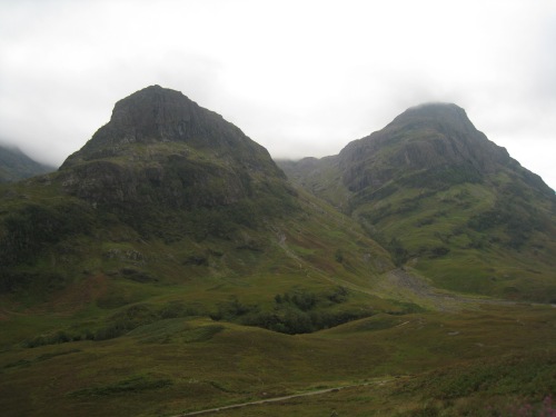 Two of the Three Sisters mountains.